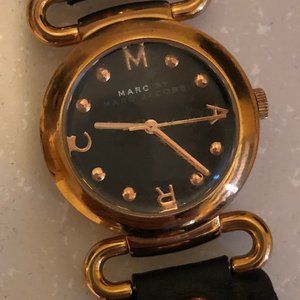 Molly Marc Jacobs Watch in Black and Rose Gold